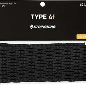 StringKing Type 4f Soft Faceoff Lacrosse Mesh Piece White-0