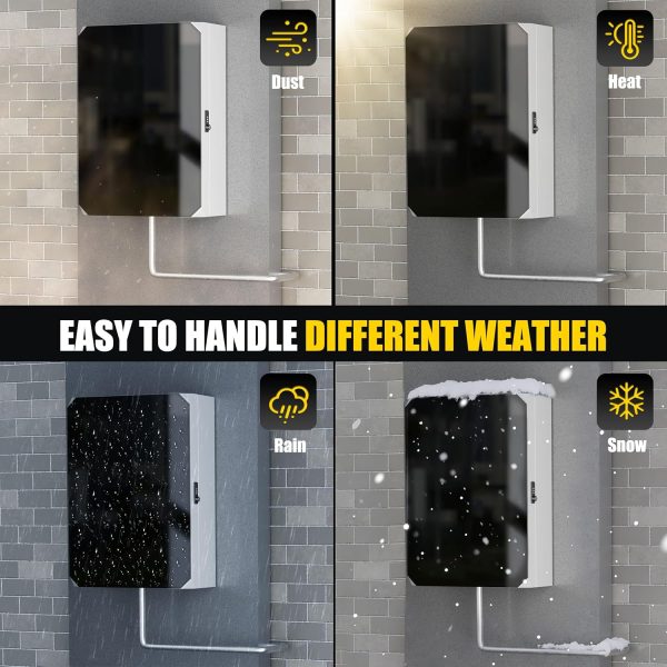EV Charger Enclosure NOTASA Black Pedestal Design-4