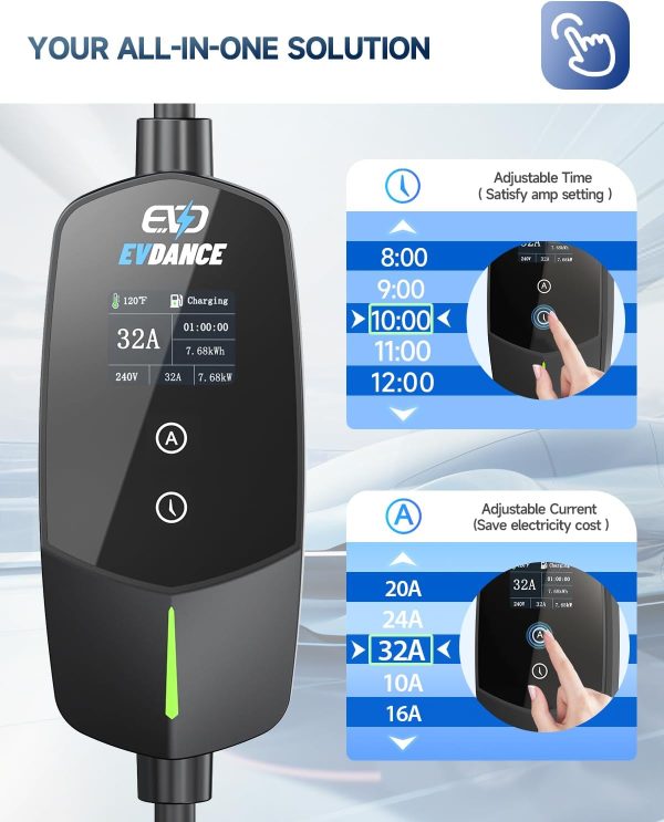 EVDANCE Level 2 EV Charger 32A Fast Charging-4