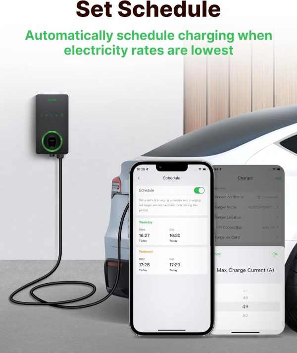 Autel 12kW Level 2 EV Charger NACS Hardwired 50A-3
