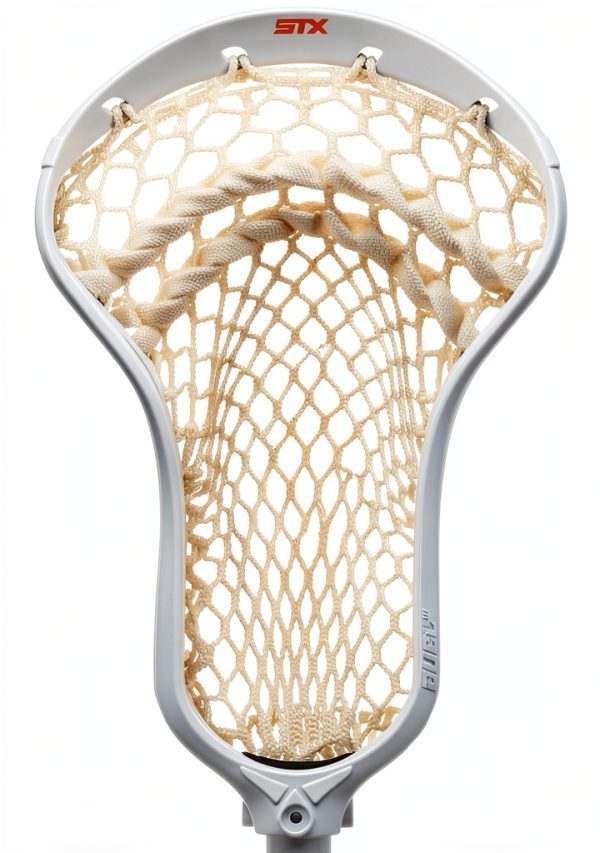 STX Duel 3 Strung Lacrosse Head White Plastic-0