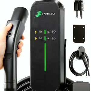 Tesla Charger EVGRNMANFOR 25FT Cable Dual LED-0