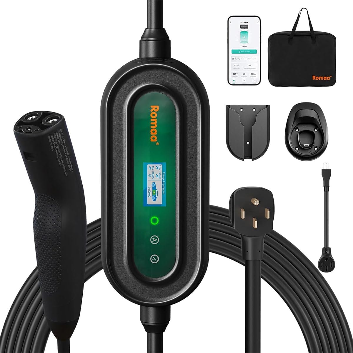 Romaa Dual-Outlet Level 2 Charger for Tesla