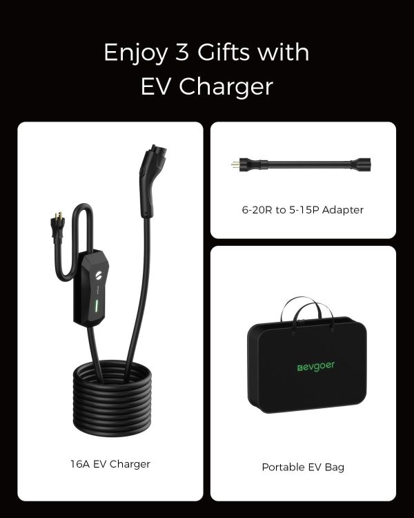 EG evgoer Level 1 EV Charger 16A Fast Charging-5