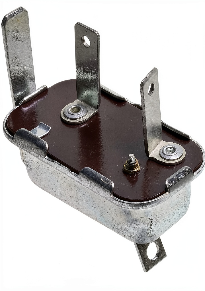 Installing Sawyer Auto Instrument Cluster Voltage Regulator V8 6.7L on a wooden workbench
