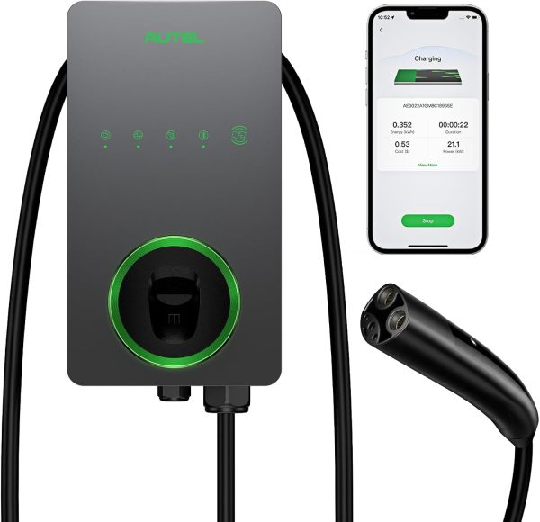 Autel 12kW Level 2 EV Charger NACS Hardwired 50A-0