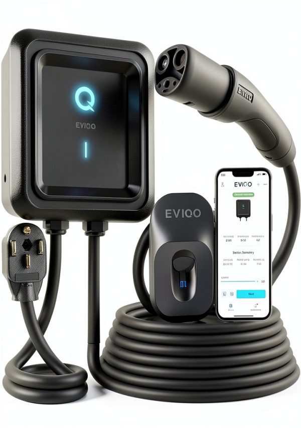 EVIQO NACS Level 2 EV Charger 40A Weatherproof-0