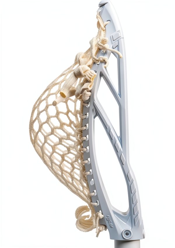 STX Duel 3 Strung Lacrosse Head White Plastic-1