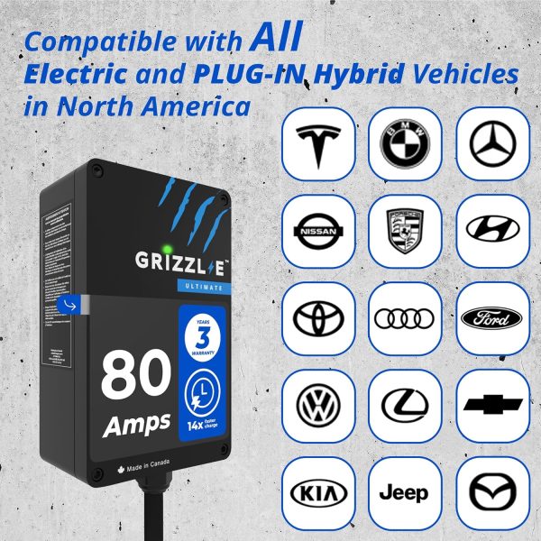 Grizzl-E EV Charger 80A 19.2kW Wi-Fi Connected-1