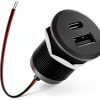 Acegoo 12V USB Outlet for RVs, Boats, Cars-0