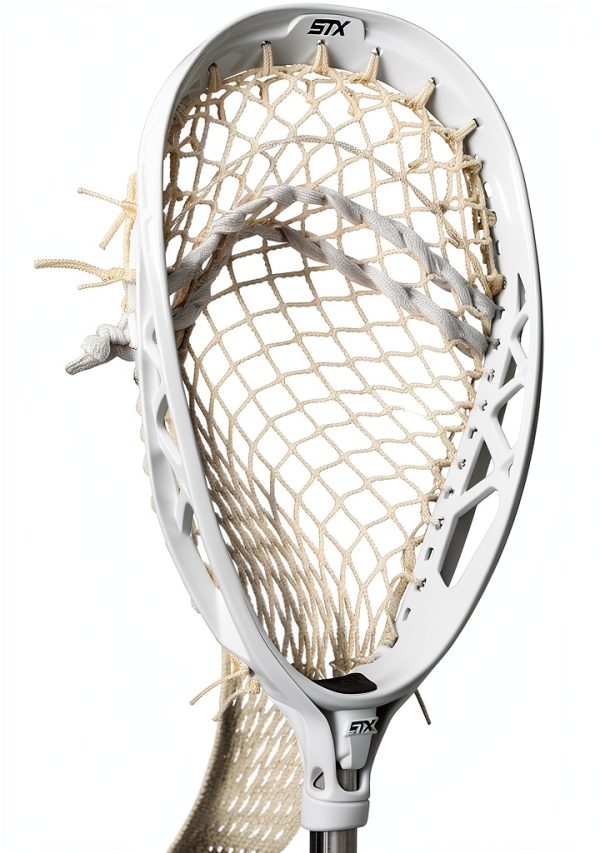STX ECLIPSE II STRUNG GOALIE HEAD Lacrosse Stick White-0