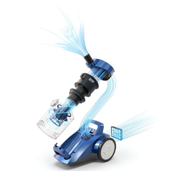 Canister Vacuum Cleaner Sweepcent EV-500 45KPa Bagless 4.5QT HEPA-5