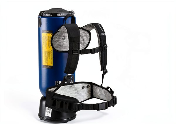Prolux 10 Quart Blue Commercial Backpack Vacuum, HEPA Filter, Commercial and Residential Use, 50-Foot Power Cord, Crevice Tool, Duster Brush, Adjustable Straps, for All Surfaces, 150 CFM-6