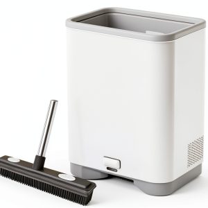 Touchless Vacuum Thamtu Canister with Dust Bag, 13L White-0