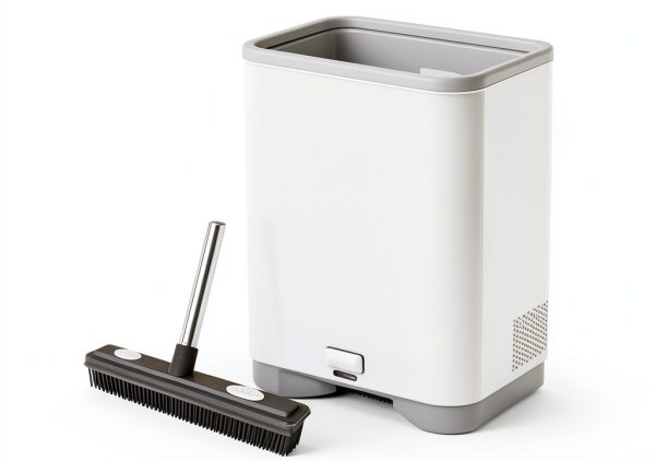 Touchless Vacuum Thamtu Canister with Dust Bag, 13L White-0