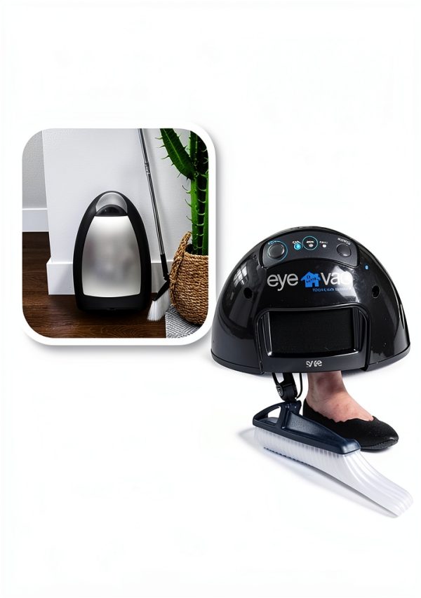 EyeVac Home: Professional Clean for The Home - Touchless Stationary Vacuum, Dual High Efficiency Filtration, Corded, Bagless, Automatic Sensors, 1000 Watt- Matte Black (Renewed)-3