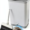 Touchless Vacuum Automatic Dustpan Great for Pet Hair/Food Crumbs/Dirt 4000PA Powerful Suction, Hair Vacuum for Salons Automatic Sensors, White Canister Vacuum Cleaner-0