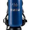 Prolux 10 Quart Blue Commercial Backpack Vacuum, HEPA Filter, Commercial and Residential Use, 50-Foot Power Cord, Crevice Tool, Duster Brush, Adjustable Straps, for All Surfaces, 150 CFM-1