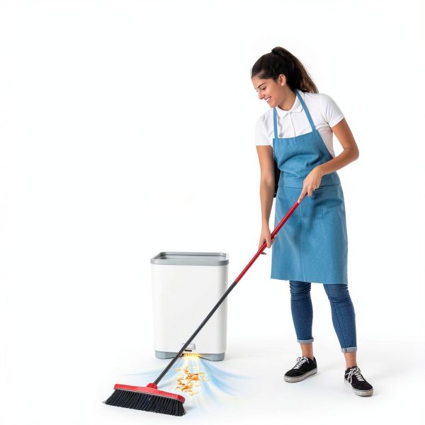 Touchless Vacuum Automatic Dustpan Great for Pet Hair/Food Crumbs/Dirt 4000PA Powerful Suction, Hair Vacuum for Salons Automatic Sensors, White Canister Vacuum Cleaner-4