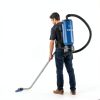 Prolux 10 Quart Blue Commercial Backpack Vacuum, HEPA Filter, Commercial and Residential Use, 50-Foot Power Cord, Crevice Tool, Duster Brush, Adjustable Straps, for All Surfaces, 150 CFM-5