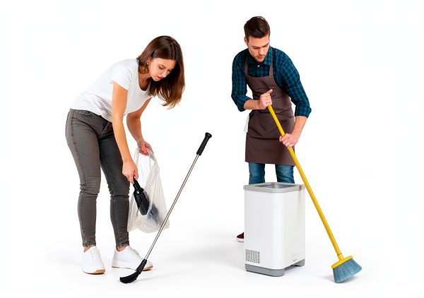 Touchless Vacuum Automatic Dustpan Great for Pet Hair/Food Crumbs/Dirt 4000PA Powerful Suction, Hair Vacuum for Salons Automatic Sensors, White Canister Vacuum Cleaner-5