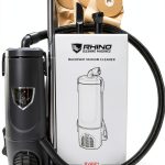 Commercial Lightweight Backpack Bagged Vacuum Cleaner, for Carpet and Hard Floors, 22-Foot Cord, by Rhino-0