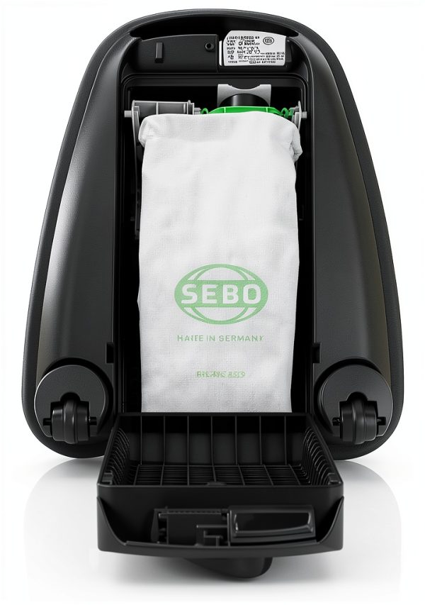 SEBO 9687AM AIRBELT K3 Premium Canister Vacuum Cleaner with 7-Year Motor Warranty, Comes with Powerful ET-1 Powerhead for Pets and Carpeting + Parquet Brush, 37-Foot Operating Radius, Made in Germany-6